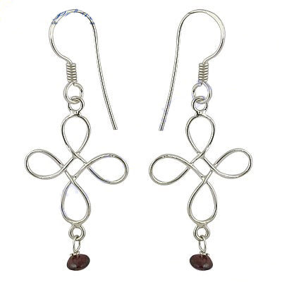 925 silver cross drop earrings for women | dangle earrings