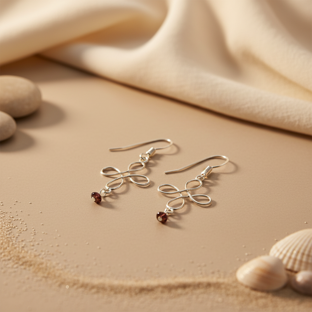 925 Silver Cross Drop Earrings for Women | Dangle Earrings