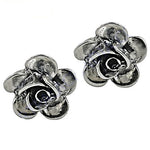 将图像加载到图库查看器中， 925 Silver Rose Flower Stud Earrings | Women's Jewelry Gift
