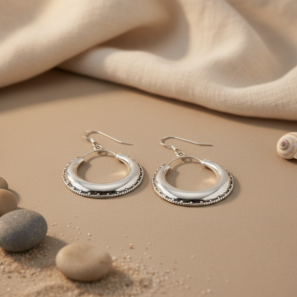 925 Sterling Silver Hoop Earrings for Women | Dainty Jewelry