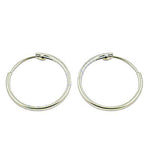 将图像加载到图库查看器中， Silver Hoop Earrings for Women | Daily Wear | Gift
