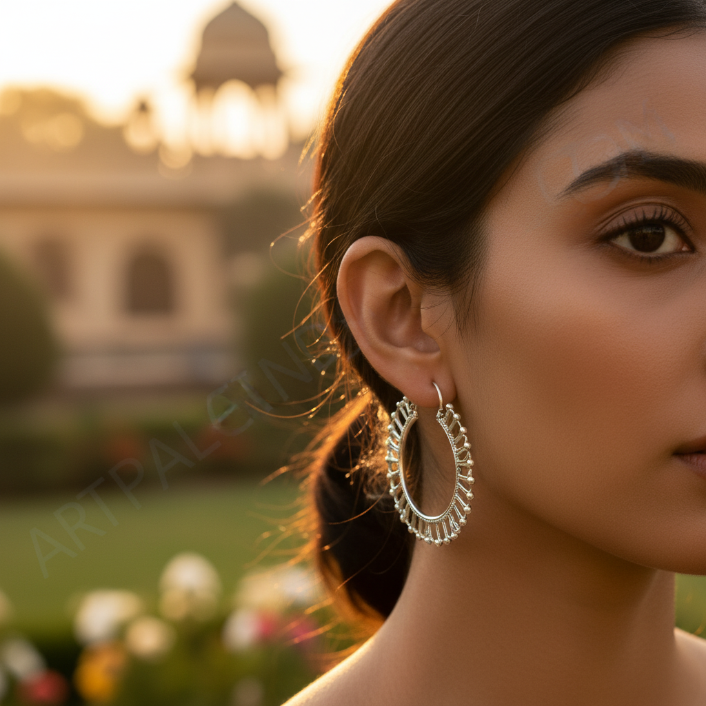 925 Silver Hoop Earrings for Women | Daily Wear Jewelry