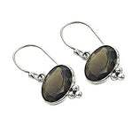 Load image into Gallery viewer, 925 Silver Smoky Quartz Earrings for Women | Dangle Earrings
