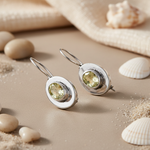 Load image into Gallery viewer, 925 Silver Citrine Drop Earrings for Women | Gemstone Jewelry
