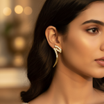 将图像加载到图库查看器中， gold plating Zirconia Ear Climber Earrings | Women's Fashion Jewelry

