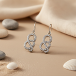 Load image into Gallery viewer, 925 Silver Infinity Earrings for Women | Dangle Earrings Gift
