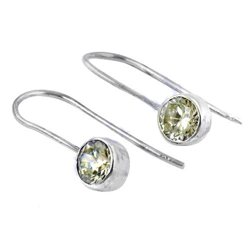 925 silver gemstone drop earrings for women | daily wear