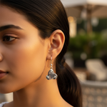 将图像加载到图库查看器中， 925 Silver Cubic Zirconia Dangle Earrings for Women
