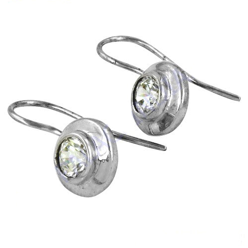 925 silver round cubic zirconia earrings for women | gift