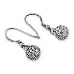 将图像加载到图库查看器中， 925 Silver Cubic Zirconia Ball Drop Earrings | For Women
