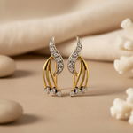 Load image into Gallery viewer, gold plating Diamond Earrings | Women's Elegant Jewelry Gift
