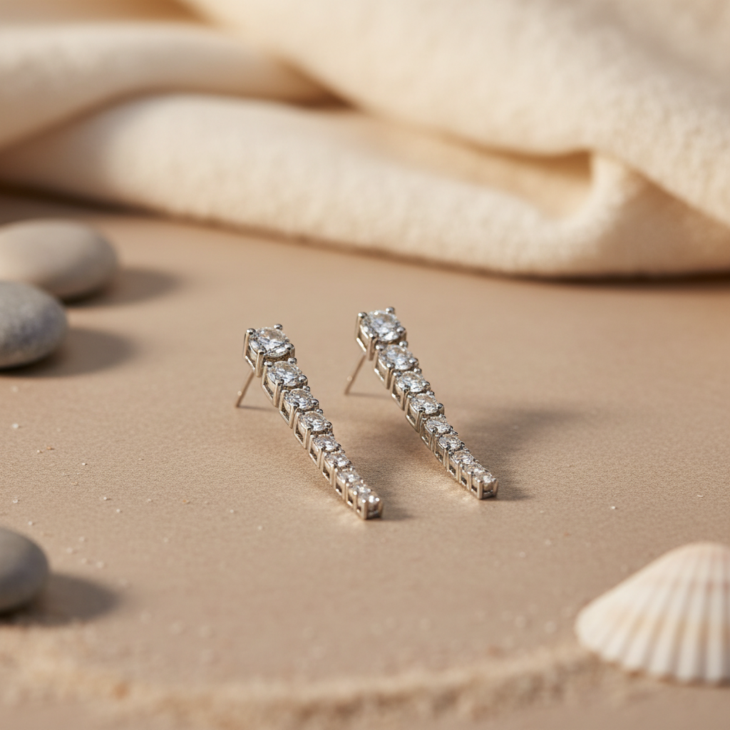 Diamond Drop Earrings for Women | Dangle Earrings Gift