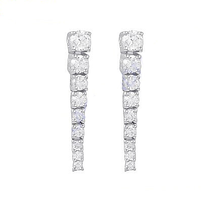 Diamond drop earrings for women | dangle earrings gift