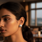 Load image into Gallery viewer, 925 Silver Stud Earrings with Cubic Zirconia | Women's Jewelry
