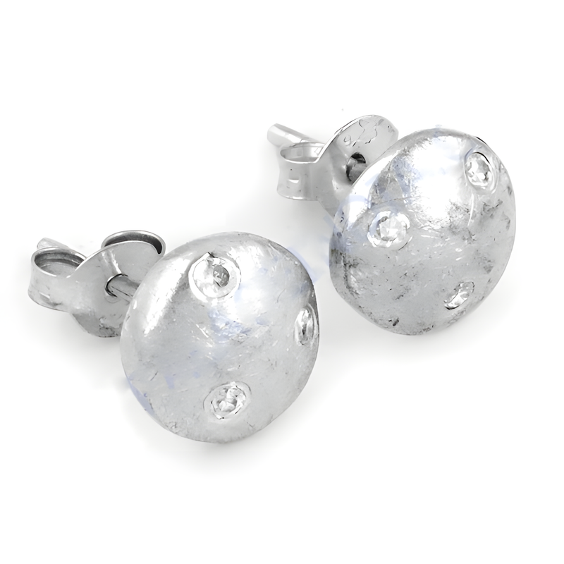 Cute 925 Sterling Silver Stud Earrings With Cubic Zirconia