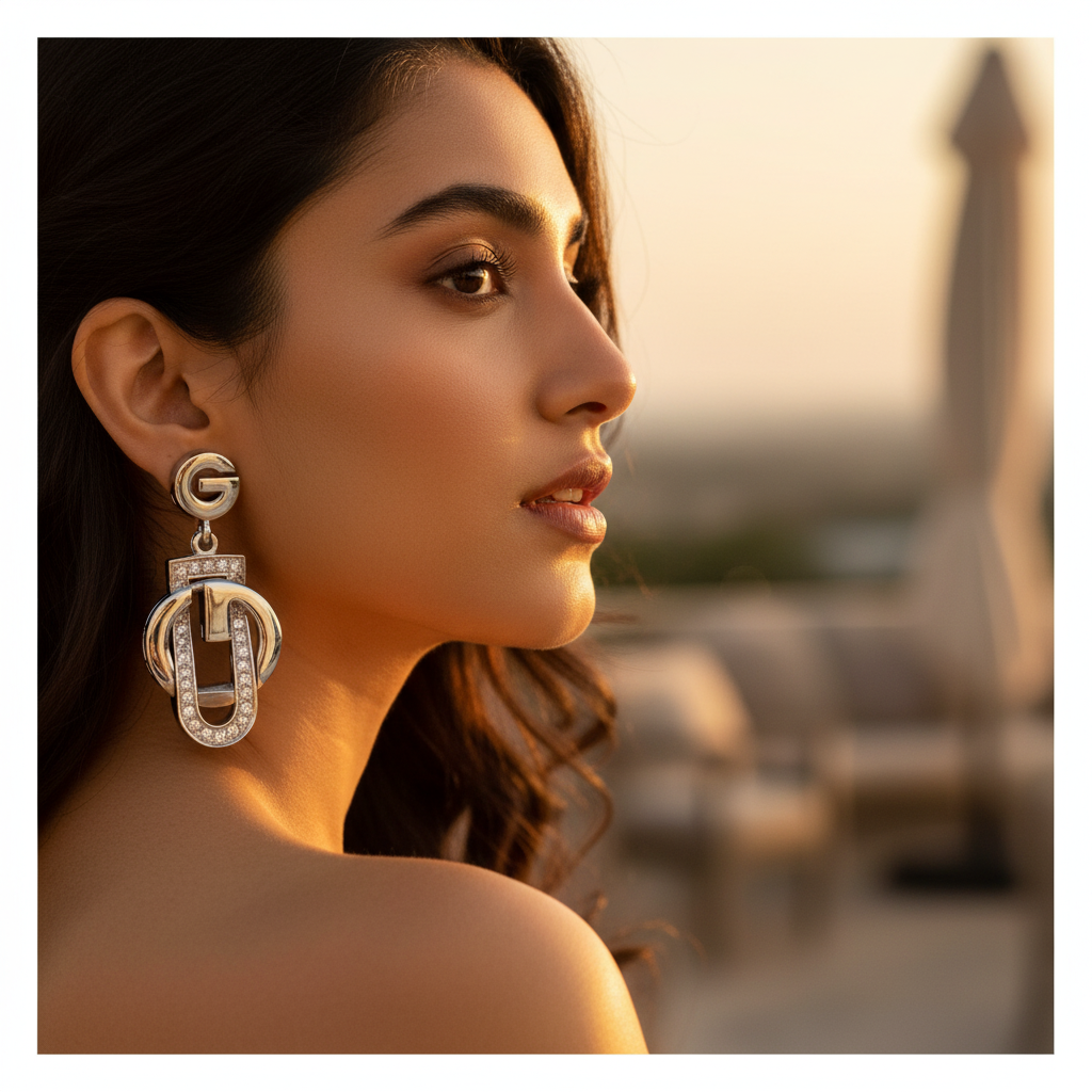 Silver Crystal Drop Earrings for Women | Fashion Jewelry