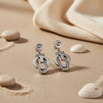 Load image into Gallery viewer, Silver Crystal Drop Earrings for Women | Fashion Jewelry
