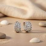 Load image into Gallery viewer, 925 Silver Cubic Zirconia Hoop Earrings for Women | Daily Wear
