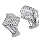 将图像加载到图库查看器中， Silver Cubic Zirconia Earrings for Women | Daily Wear Jewelry

