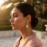 Load image into Gallery viewer, 925 Silver Teardrop Earrings with Gemstone for Women
