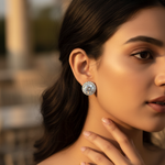 Load image into Gallery viewer, 925 Silver Cubic Zirconia Halo Earrings for Women | Gift
