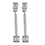 将图像加载到图库查看器中， 925 Silver Cubic Zirconia Dangle Earrings for Women | Gift
