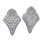 Load image into Gallery viewer, Silver Diamond Stud Earrings for Women | Fine Jewelry Gift
