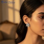 Load image into Gallery viewer, Silver Snowflake Stud Earrings | Women&#39;s Crystal Jewelry Gift
