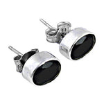 将图像加载到图库查看器中， 925 Silver Black Onyx Stud Earrings for Women | Gift Jewelry
