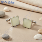 Load image into Gallery viewer, Silver Square Cufflinks | Men&#39;s Formal Wear | Gift
