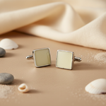 将图像加载到图库查看器中， Silver Square Cufflinks | Men's Formal Wear | Gift
