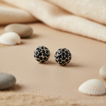 将图像加载到图库查看器中， 925 Silver Black Sapphire Stud Earrings for Women | Gift

