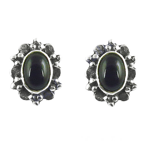 925 silver black onyx stud earrings for women | gift jewelry