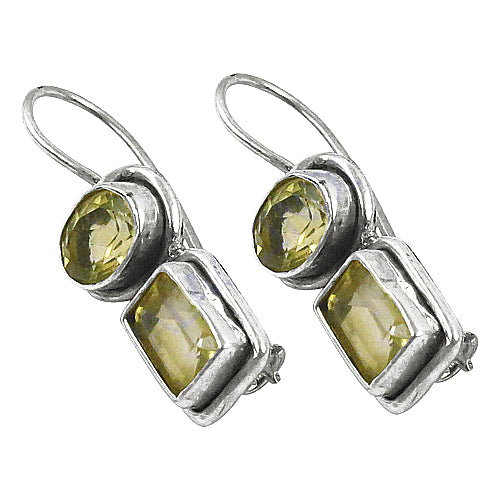 925 Silver Citrine Gemstone Earrings | Women's Jewelry Gift