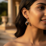 将图像加载到图库查看器中， Silver Smoky Quartz Earrings for Women | Dangle Jewelry
