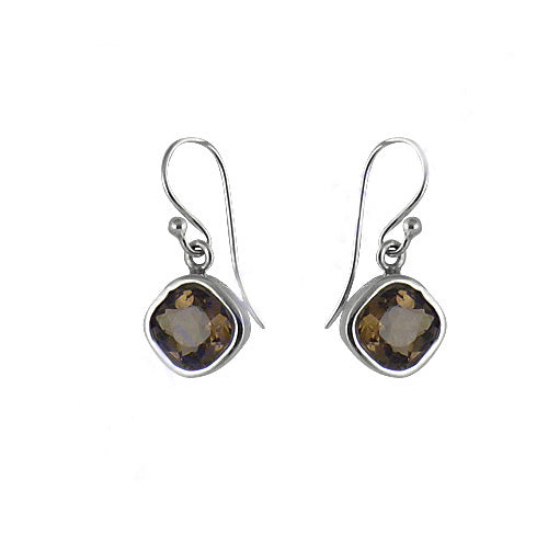 925 silver smoky quartz earrings for women | dangle jewelry