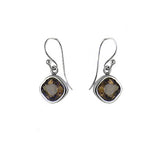 将图像加载到图库查看器中， 925 Silver Smoky Quartz Earrings for Women | Dangle Jewelry
