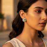 将图像加载到图库查看器中， 925 Silver Flower Stud Earrings for Women | Gift Jewelry
