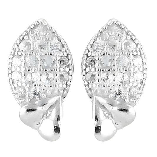 Graceful CUBIC ZIRCONIA Gemstone Silver Earring