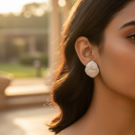 将图像加载到图库查看器中， Silver Stud Earrings with Sparkling Crystals | Women's Jewelry
