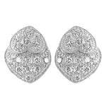 将图像加载到图库查看器中， Silver Stud Earrings with Sparkling Crystals | Women's Jewelry
