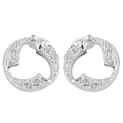 925 silver open circle earrings | women's daily wear jewelry