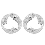 将图像加载到图库查看器中， 925 Silver Open Circle Earrings | Women's Daily Wear Jewelry

