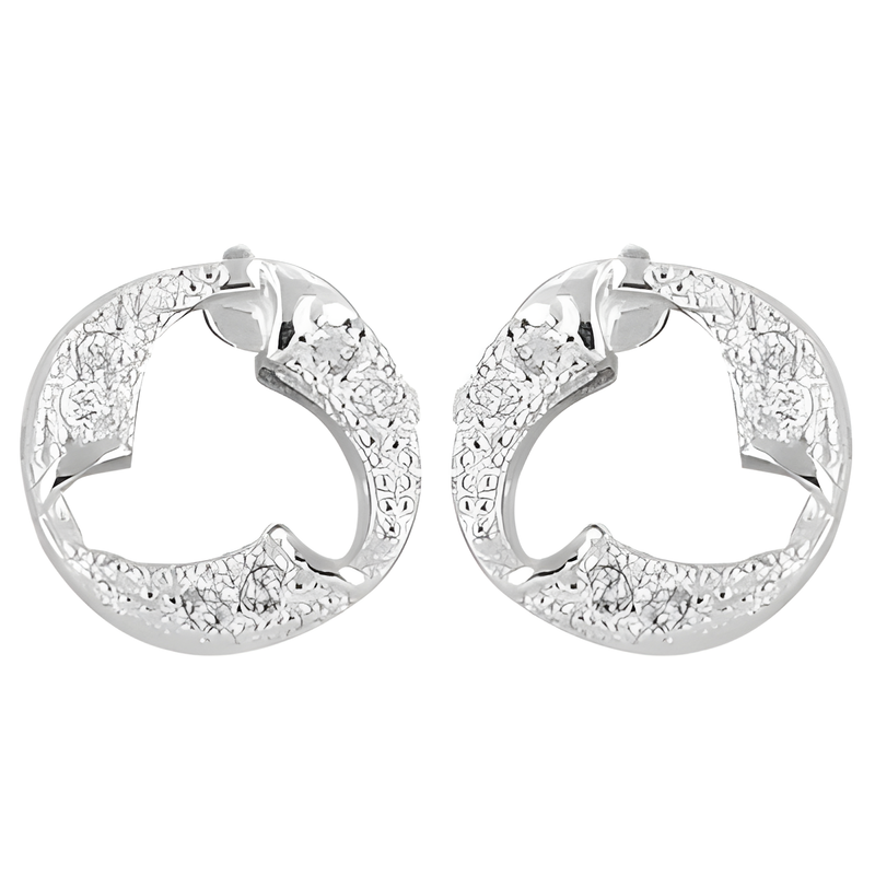 Fashion Cubic Zirconia Silver Earring