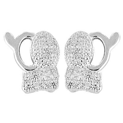 Silver stud earrings for women | dainty daily jewelry