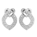 将图像加载到图库查看器中， Silver Cubic Zirconia Drop Earrings for Women | Elegant Jewelry
