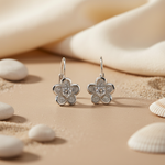 将图像加载到图库查看器中， 925 Silver Floral Earrings with CZ | Women's Jewelry Gift
