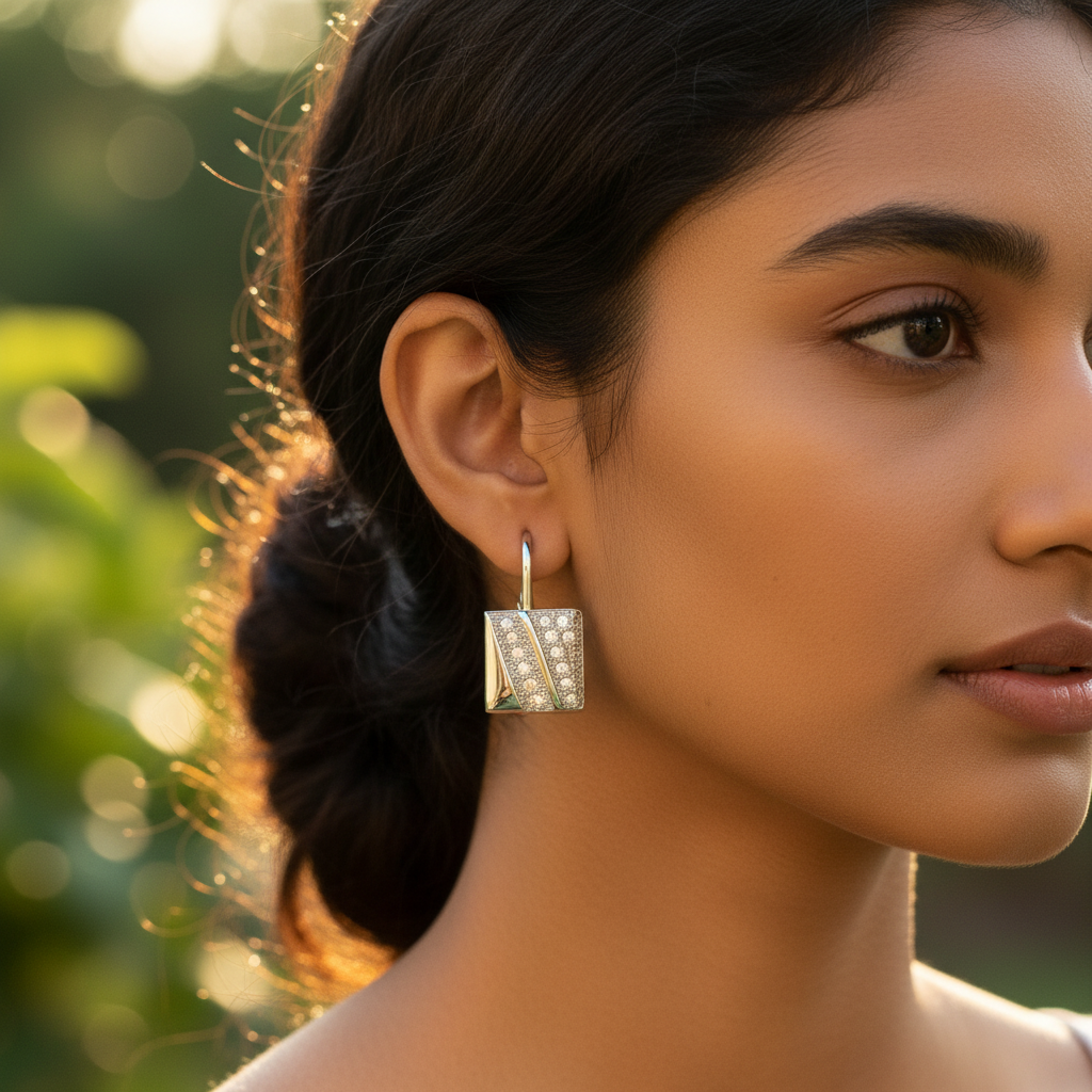 925 Silver Cubic Zirconia Earrings for Women | Daily Wear