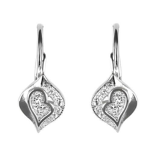 High Quality Cubic Zirconia Silver Earring