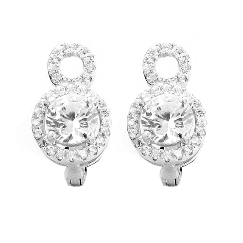 925 silver cubic zirconia earrings for women | gift jewelry